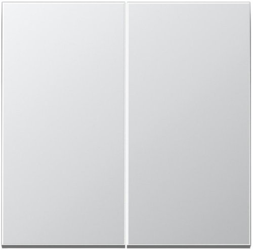 Лицевая панель Jung LS990 metal для 2-кл. выключателя алюминий картинка